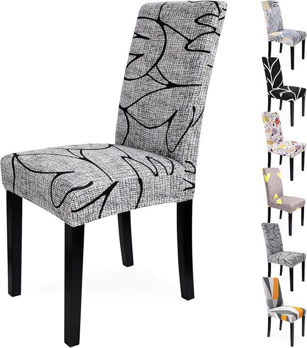 Housse de Cha 4 Pièces,Housse Cha Universel Extensible Amovible Lavable