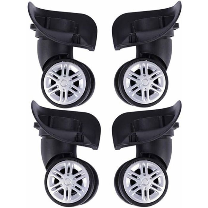 Roues de valise de rechange - YYV - Lot de 4 - Noir - Diamètre 5 cm - Largeur 16 cm