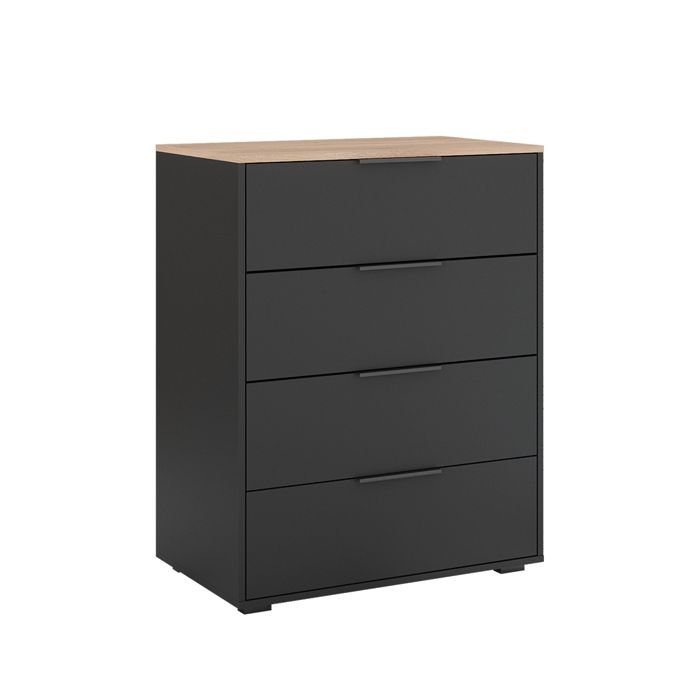 Sideboard Betti 30x83.6cm avec 4 tiroirs Anthracite/Sonoma Vicco 41617 Sideboard Betti 30x83.6cm avec 4 tiroirs Anthracite/Sonoma Vicco 41617