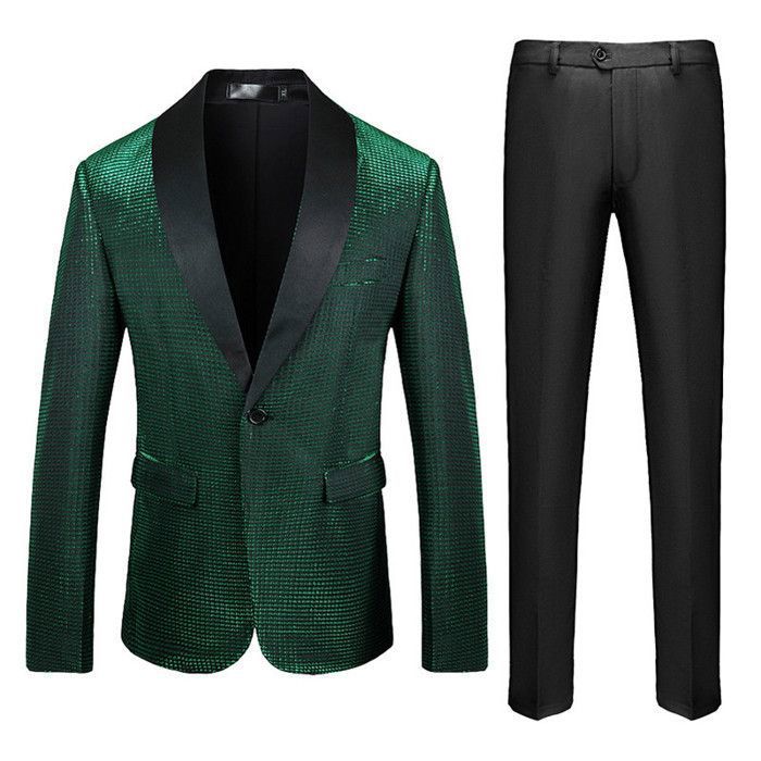 Costume Homme 2 Pièces Slim Fit – Élégant Pour Mariage, Affaires Ou Soirée – Veste + Pantalon Coupe Moderne