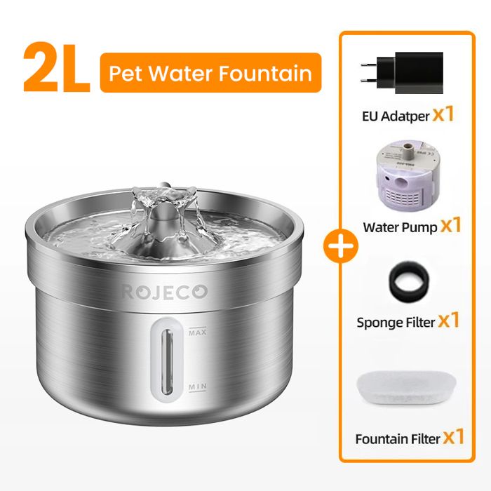 Meilleurs prix pour AMIS - FONTAINE A EAU - Fontaine à boire 2L inox pour animaux distributeur automatique pour chien/chat