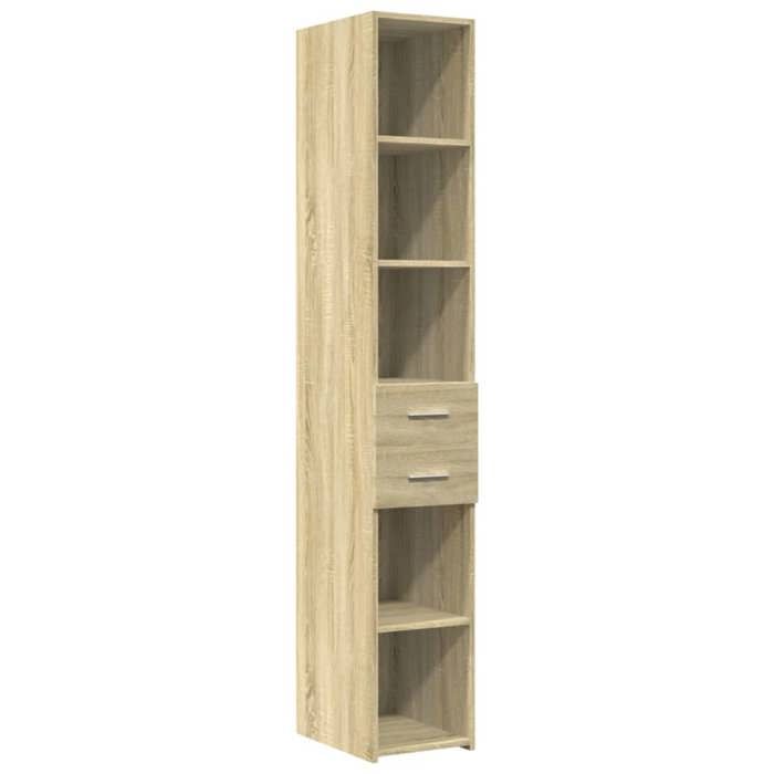 593949& Bahut de Rangement Pour séjour - Buffet haut - chêne sonoma 30x425x185 cm - Bois - Panneaux de particules