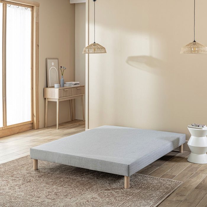 Sommier tapissier 13 cm Éveil 90x180 Gris clair - Terre de Nuit Sommier tapissier 13 cm Éveil 90x180 Gris clair - Terre de Nuit