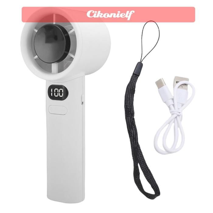 Ventilateur portatif mini ventilateur de poche portable USB à LED réglable à 120 vitesses pour le camping en plein air de plage de - Zerone