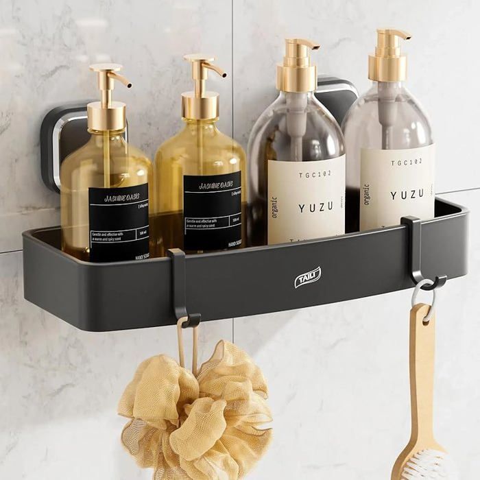 TAILI Étagère de Douche avec Ventouse sans Perçage - Amovible - Charge maximale : 10 kg - Étanche et résistante ETAGERE DE PLACARD
