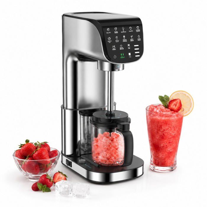 IcyTreat IC-1010 EU Sorbetière 12 en 1 -  500 W Capacité 568 ml  - Argent