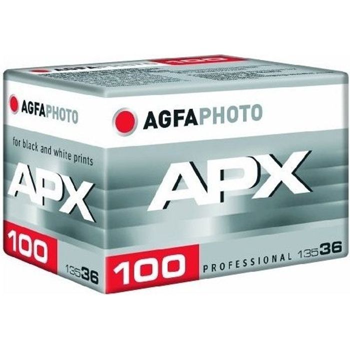 Pellicule photographique noir et blanc professionnelle AGFA PHOTO APX100 135-36 - Unica