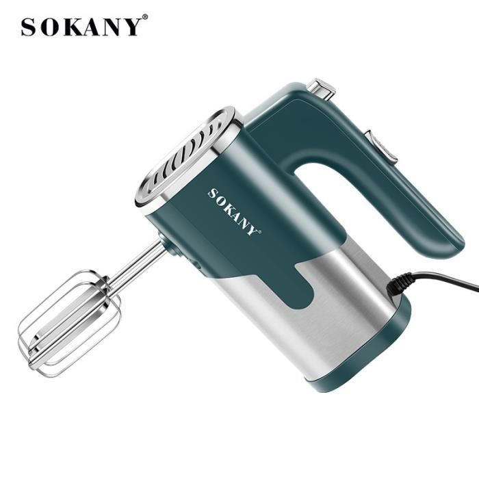 Mixeur électrique Sans Fil USB | Batteur à œufs Portable Pour Pâte, Crème, Smoothies – Couleur Vert
