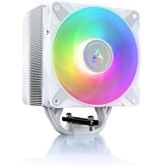 ARCTIC Freezer 36 A-RGB – Refroidisseur CPU monotour avec push-pull deux ventilateurs P 120 mm à pression optimisée et éclairage