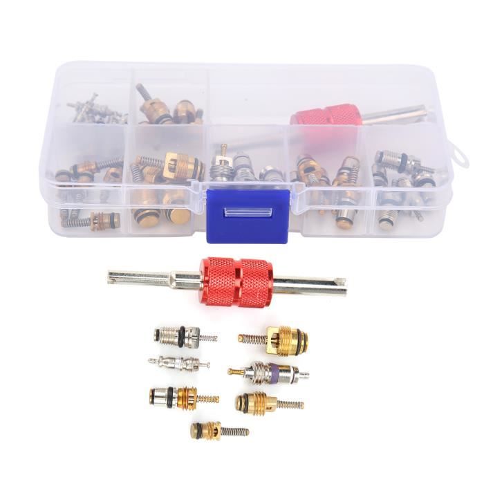 10 Noyaux De Valve En Cuivre Pour Climatisation Auto - Haute Précision, Compatible R134a, Pour Réparation Et Entretien