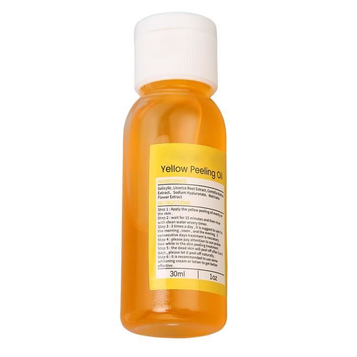 Huile Peeling Jaune Pour Le Visage Et Le Corps - 100 Ml - Renouvellement Cellulaire - Neuf