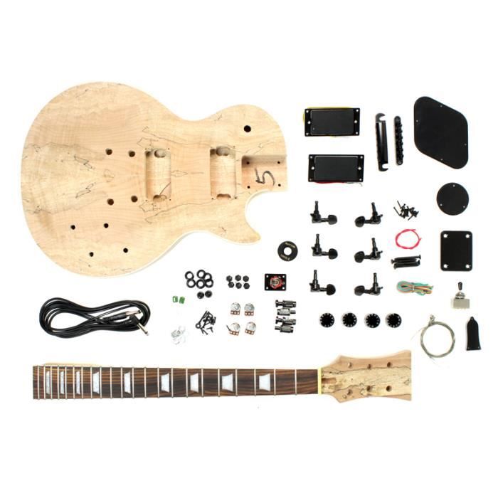 Stellah Kit Guitare Electrique En Acajou A Monter Soi Meme Avec Boulon Et Manche Pas Cher Achat Vente Guitare Cdiscount