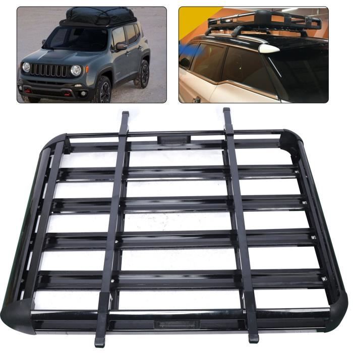 Galerie de toit de voiture universelle en aluminium panier baignoire bagages garde-corps de cargaison