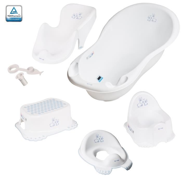 Baignoire Bebe 102cm Avec Bouchon Baignoire 102cm Siege De Bain Siege De Toilette Pot Tabouret Bas Blanc Avec Petit Achat Vente Baignoire Cdiscount