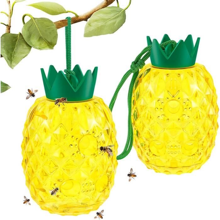 10 Pièges à Guêpes Et Frelons Réutilisables Zerodis – Attrape-Bouteille Efficace En Plastique Jaune