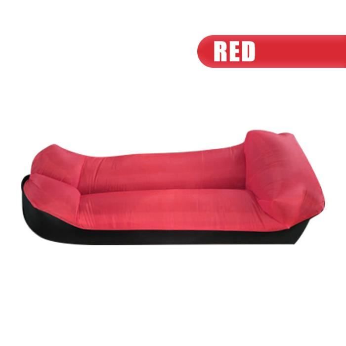 canapé gonflable - fauteuil gonflable,canapés de jardin gonflables portables,canapé à air pur,sac paresseux,lit de camping - red[b4]