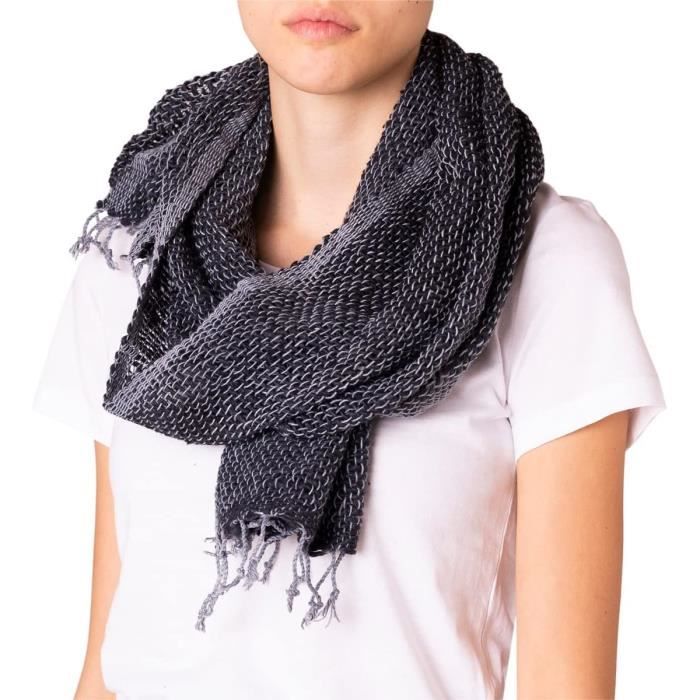 Echarpe Chaude Femme Hiver Tissée Portage Vintage Grande