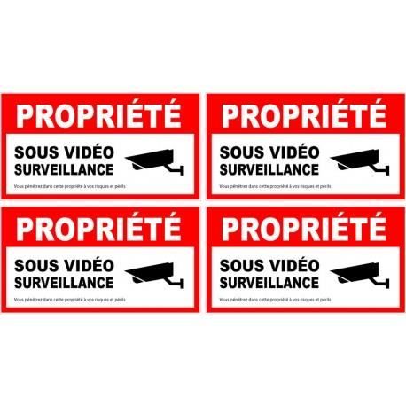 Sticker Propriété sous vidéo surveillance