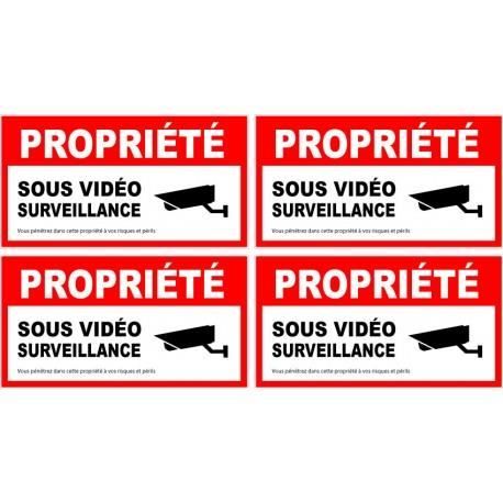 Autocollant Alarme / Vidéosurveillance - Protection Intrusion - Relié Gendarmerie (factice)