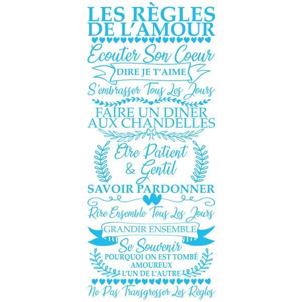 Sticker Citation Texte Les Regles De L Amour Vintage 60x26 Cm Bleu Ciel Tex056 Achat Vente Stickers Cdiscount Sticker Citation Texte Les Regles De L Amour Vintage 60x26 Cm Bleu Ciel Tex056 Achat Vente Stickers Cdiscount