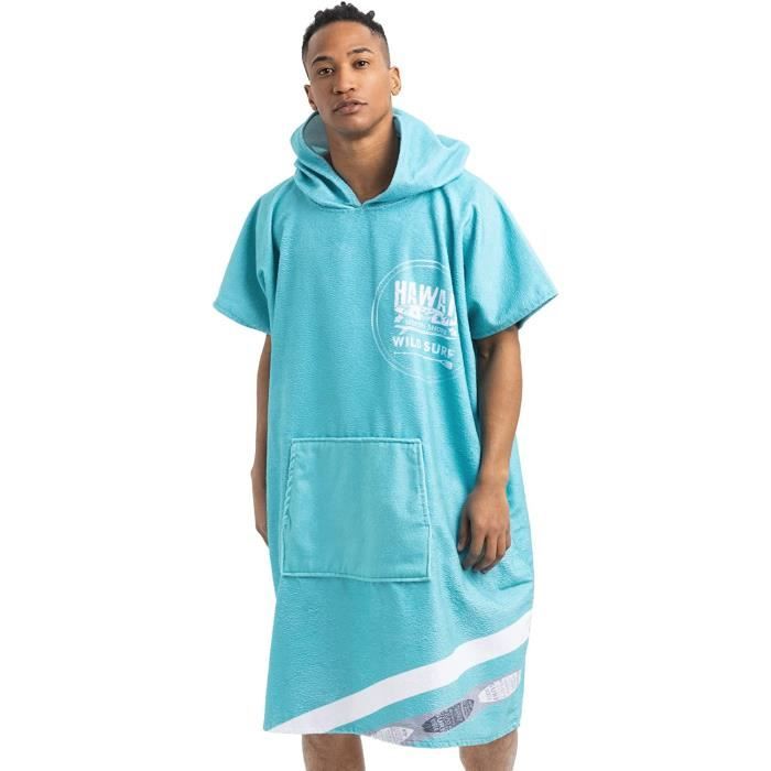 Poncho de Surf Un xe - Serviette de Plage Peignoir en Coton avec Poche et  Capuche - Robe Sortie de Bain Cape pour Adulte Homme[41] - Cdiscount Maison