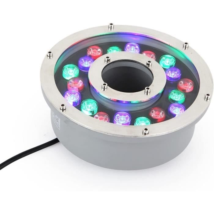 Spot LED Submersible étanche IP68 – 12V, Acier Inoxydable, 36W, Angle Réglable, Pour Piscine, Bassin