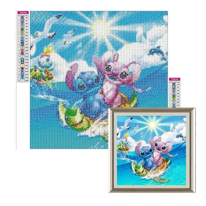 Tableau perle diamant 30x30cm DIY diamond painting, Square Diamond