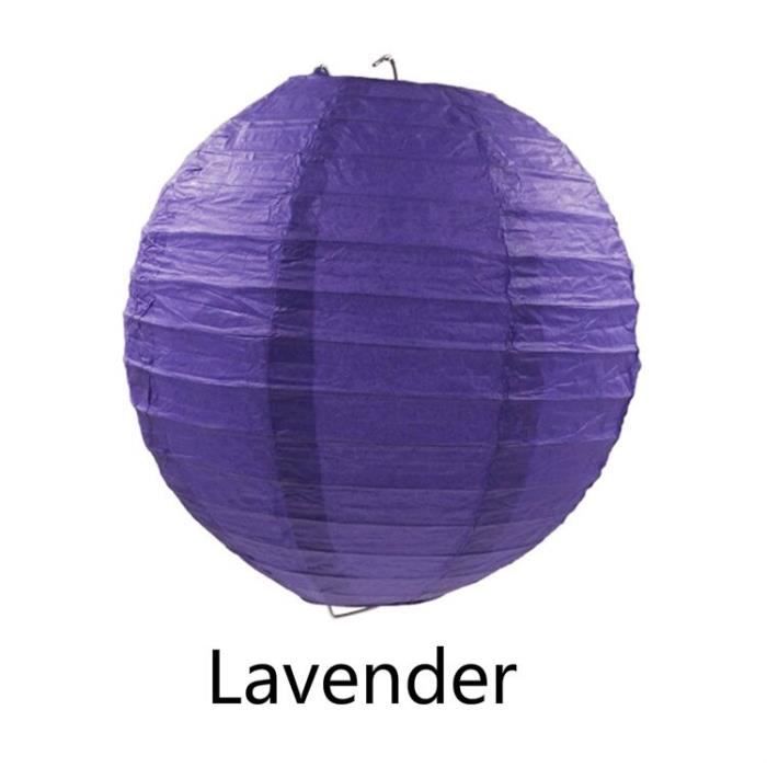 Lanterne Ronde En Papier De Soie Blanche 20 Cm - Décoration De Fête, Mariage, Anniversaire - Abat-jour Pliable