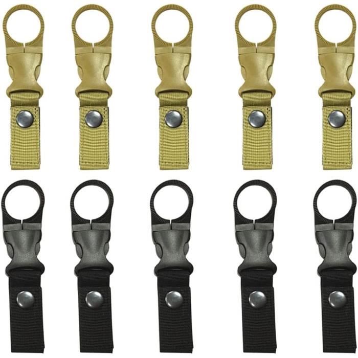 Clips Porte-bouteille Nylon à Sangle - Pour Camping, Randonnée, EDC