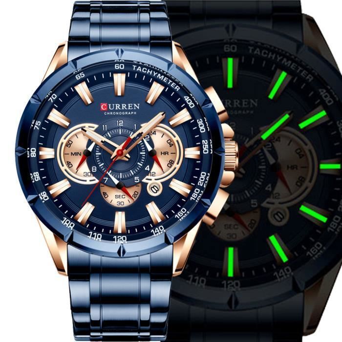 Montre acier hotsell homme luxe