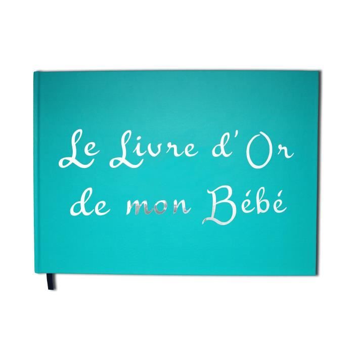 Livre D Or De Mon Bebe Format Paysage Couverture Mate Lettres Chromees 100 Pages Qualite Premium Couleur Bleu Calanq Cdiscount Beaux Arts Et Loisirs Creatifs