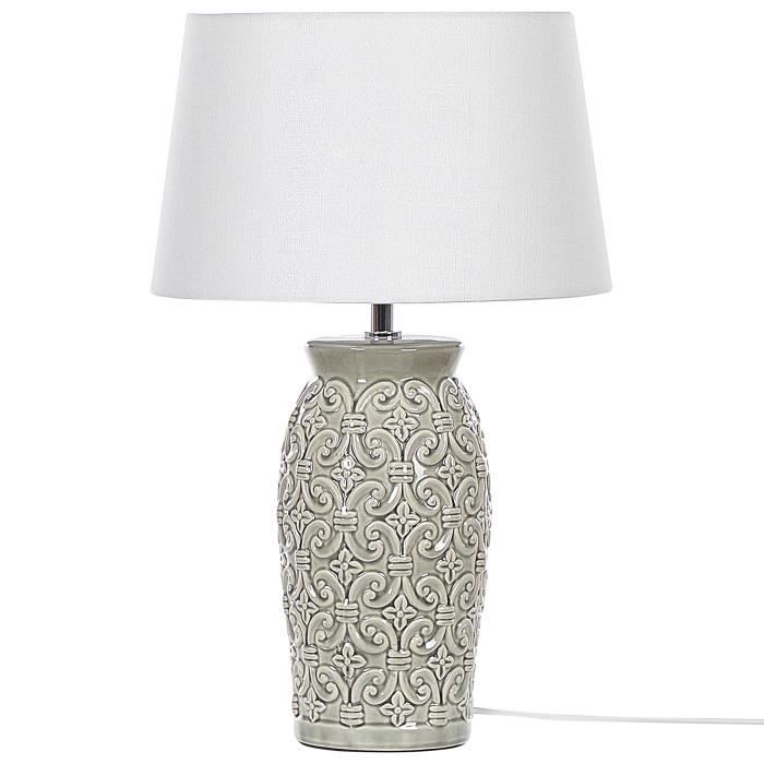 Lampe à poser en céramique gris KHOPER