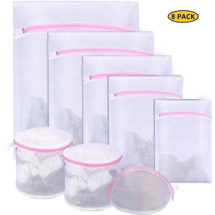 6 Sacs à Linge Filet 40x30cm STARUBY - Protection Machine à Laver - Soutiens-gorge, Sous-vêtements