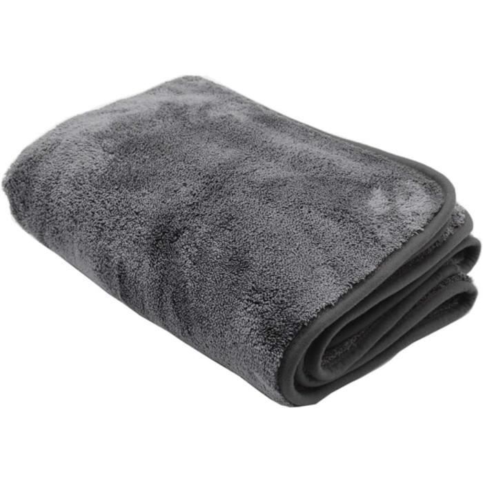 2 Serviettes De Séchage Microfibre XL - Très Absorbantes (500GSM), Sans Bords, Pour Voiture Et Détail
