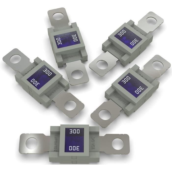 Fusibles 100 A MEGA/AMG, 6 Fusibles 100 A MEGA/AMG à Courant élevé Boulonnés Pour Voitures, Camions, Véhicules De Construction, Bus, Caravanes, Marins (100 A/32 V - 6
