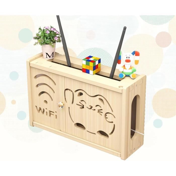 Decoder Modem Organiser Etagere Pour Decodeur Et Box Rangement Box Internet Routeur Wifi ...