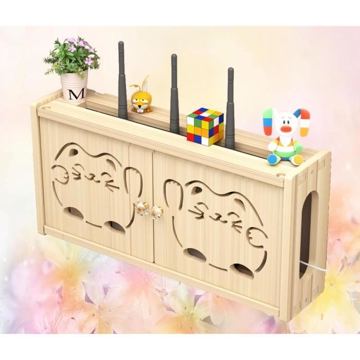 Meuble TV Mural Flottant 135x30x16 Cm Blanc - 3 Niches Ouvertes, Support Jusqu'à 30 Kg, Design Moderne - 2