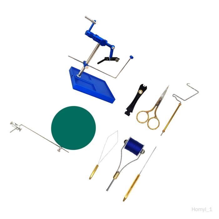 Kit D'attache Mouche Scientific Anglers – Matériaux, étau, Fil, Plumes – En Boîte