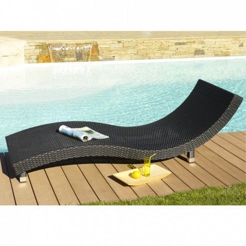 Bain De Soleil Vague En Resine Tressee 4 Fils Achat Vente Chaise Longue Bain De Soleil Vague Noir Fixe Cdiscount