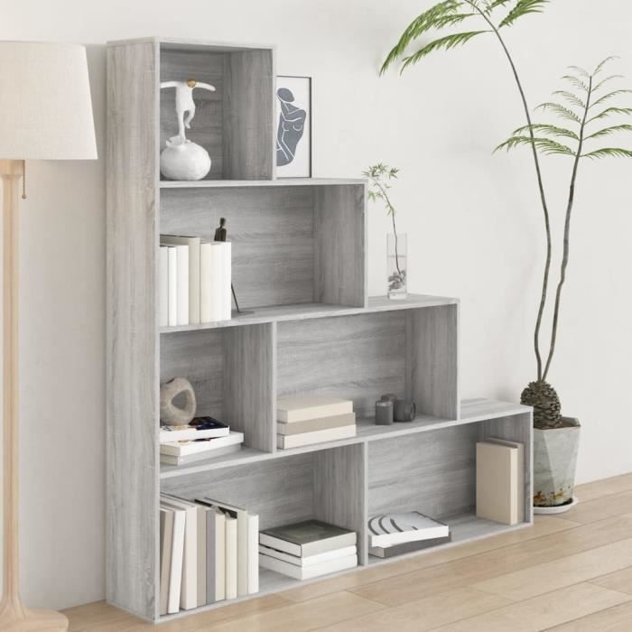 Armoire à livres Sonoma gris 155x24x160 cm DIO7380741945444