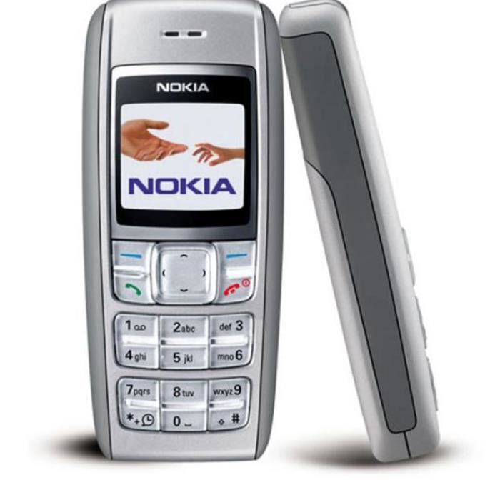 Téléphone portable - Nokia - 1600 - Capacité de batterie 970mAh - Clavier T9 - Gris