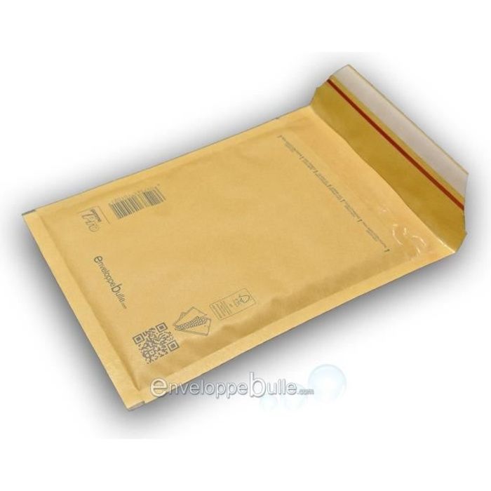50Pcs Sac D'Expédition D'Enveloppes Matelassées Kraft Bulle Jaunes De Quali T2 