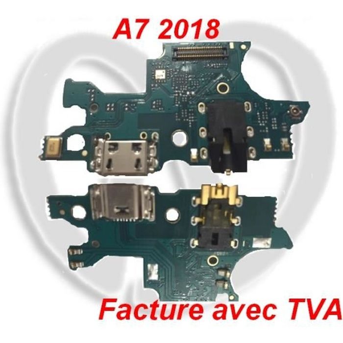 Pour Samsung Galaxy A7(2018) SM-A750(F) Nappe Connecteur de Charge USB Prise Jack Au dio et Micro + Outils-France Tactile