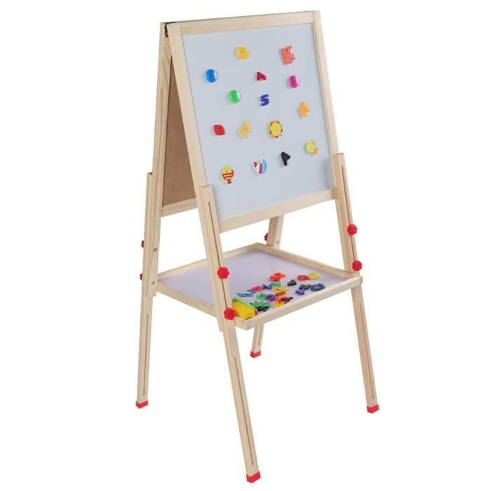 Chevalet d'art réglable debout 2en1 - HURRISE - Peinture art - Enfant - Intérieur