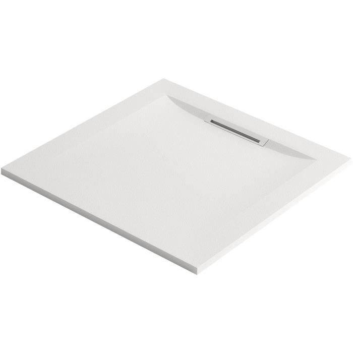 Jacob Delafon - Receveur Flight Pure 90x90 cm antidérapant avec vidage - E62321-F-00