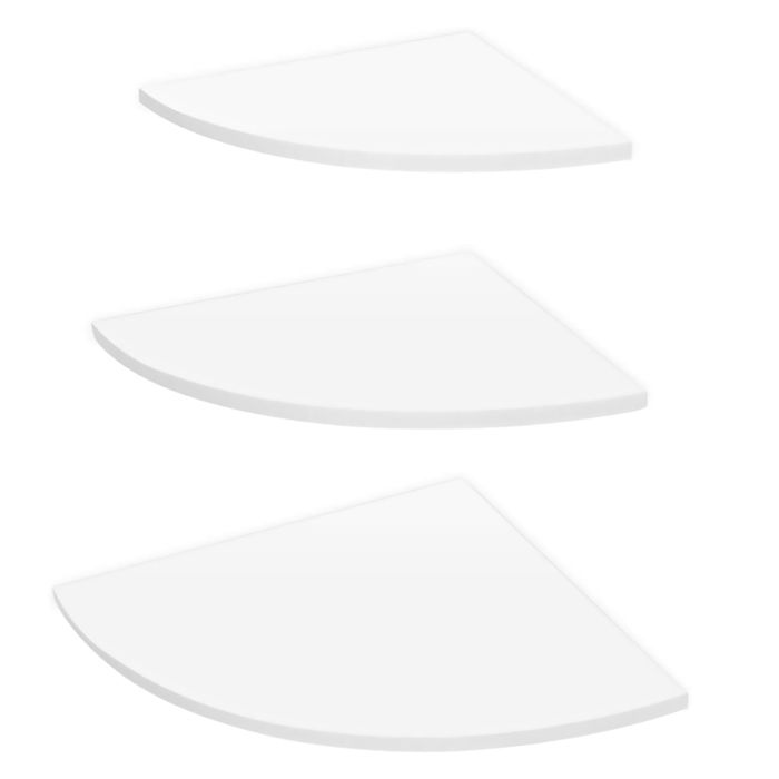 Étagère murale dangle - JORMFTTE - Blanc - 3 niveaux - Installation sans marque - 30 cm