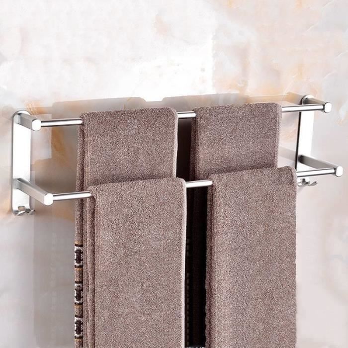 Porte Serviettes Salle De Bains Noir Barres Porte Serviettes Mural