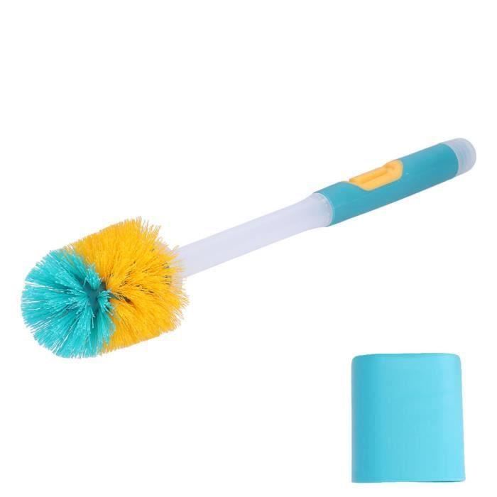 Brosse de Toilette et Support en Silicone pour Cuvette de Toilette Brosse de Toilette et Support en Silicone pour Cuvette de Toilette