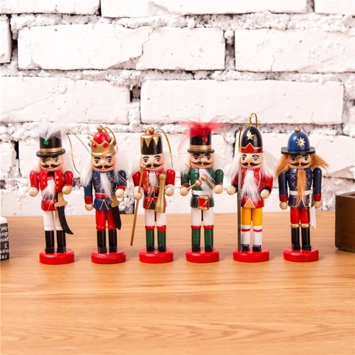 Figurine Casse-Noisette En Bois Brut à Peindre - 25,5 Cm (10 Pouces) - Décorations Noël DIY, Artisanat, Personnalisation
