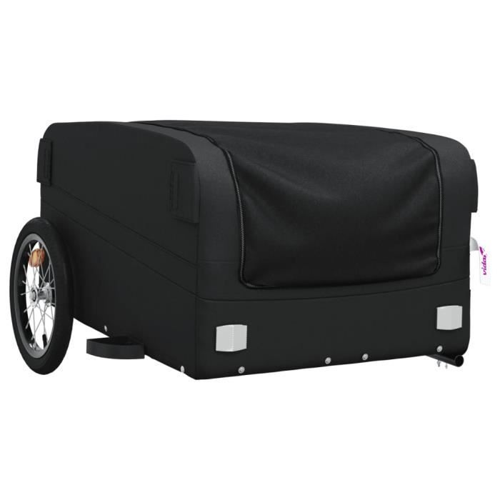 Remorque de vélo noir 45 kg fer Qqmora xY1362